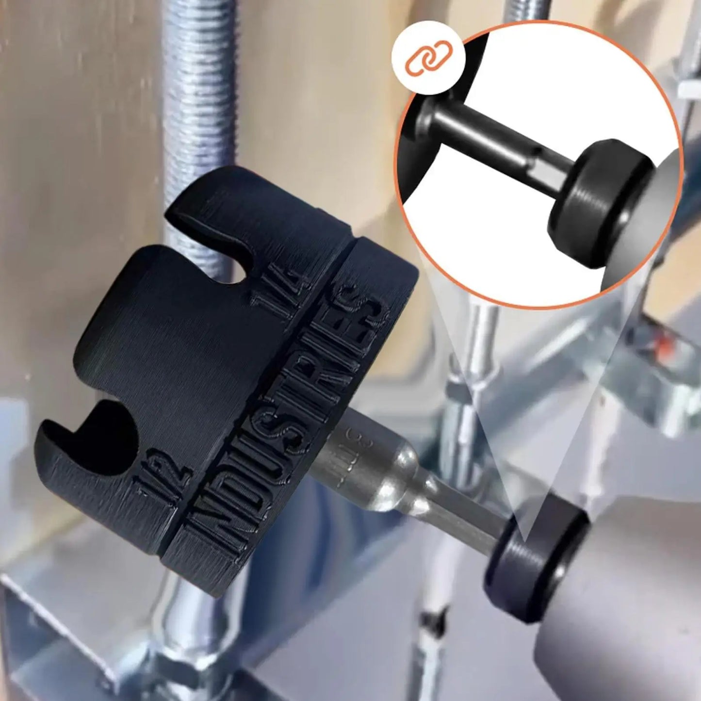 Heavy Duty Nut Zipper Hex Shank Drill Attachment | Nut Driver