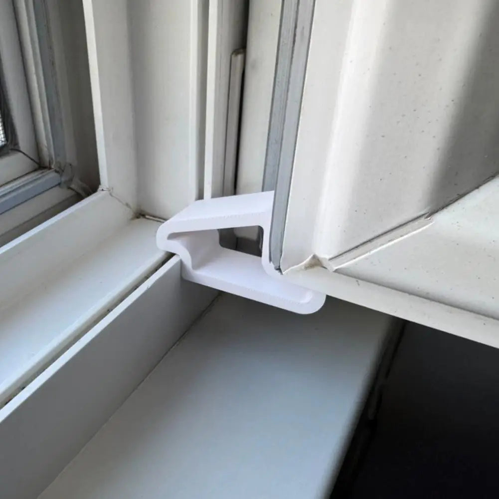 Window Security Wedge Durable Plastic Door and Window Stopper Multi-Use Easy Removal Window Door Wedge Secure Window Stopper Peaceful Pleasures Health and Wellness