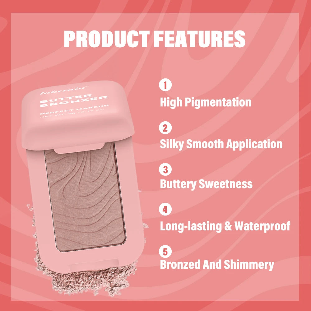 Bronzer Butter Bronzer for Dark Complexions Contour Palette with Matte Brown Shades for Nose Cheek and Profile Natural Nude Make Peaceful Pleasures Health and Wellness