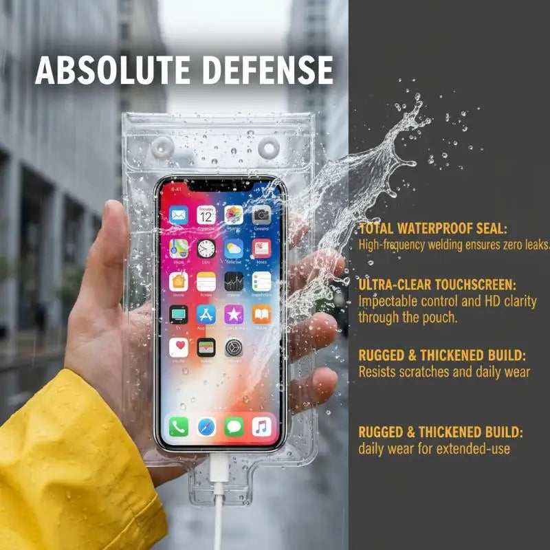 Waterproof Phone Pouch | Touch Screen Dry Bag for Cycling