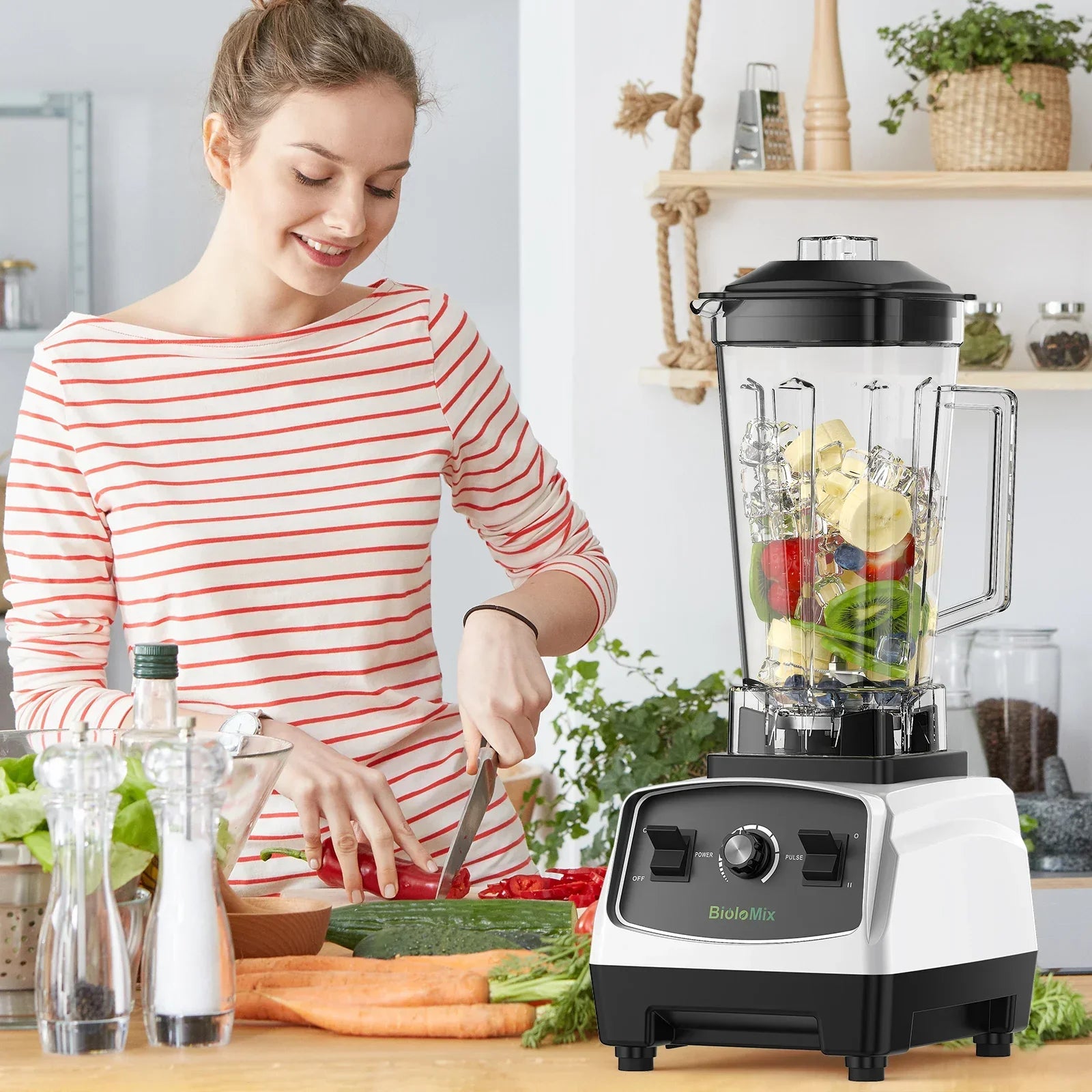 BPA Free 3HP 2200W Heavy Duty Blender | Smoothie Bar Blenders Peaceful Pleasures Health and Wellness