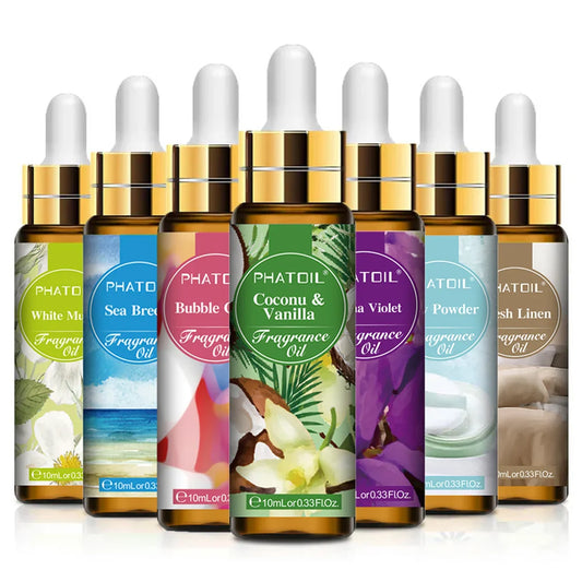 PHATOIL 10ml Fragrance Oil – Strawberry, Coconut & More Aromatherapy Fragrance Oil Oasis Select 10ml Baby Powder