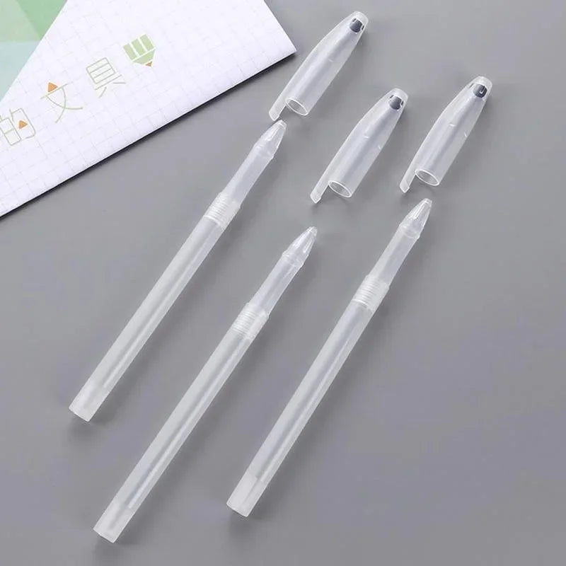Gel Pen Shell Ballpoint Transparent Cover Clear Stationary Office