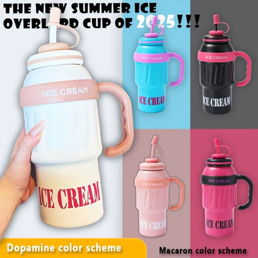 32oz Insulated Stainless Steel Water Bottle with Straw & Handle Insulated Water Bottle Peaceful Pleasures Health and Wellness