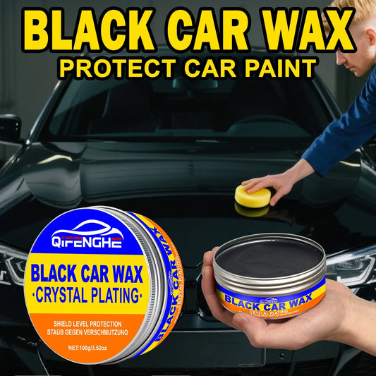 Black Car Wax with Sponge – Crystal Plating & Hydrophobic Coating Car Wax & Polish Oasis Select