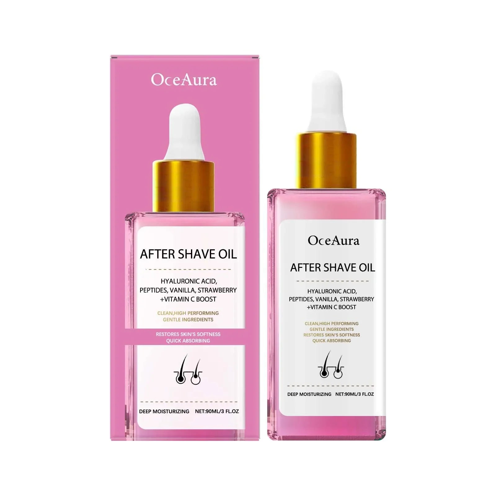 Strawberry Vanilla After Shave Oil 90ml – Smooth & Moisturize Peaceful Pleasures Health and Wellness 1pcs