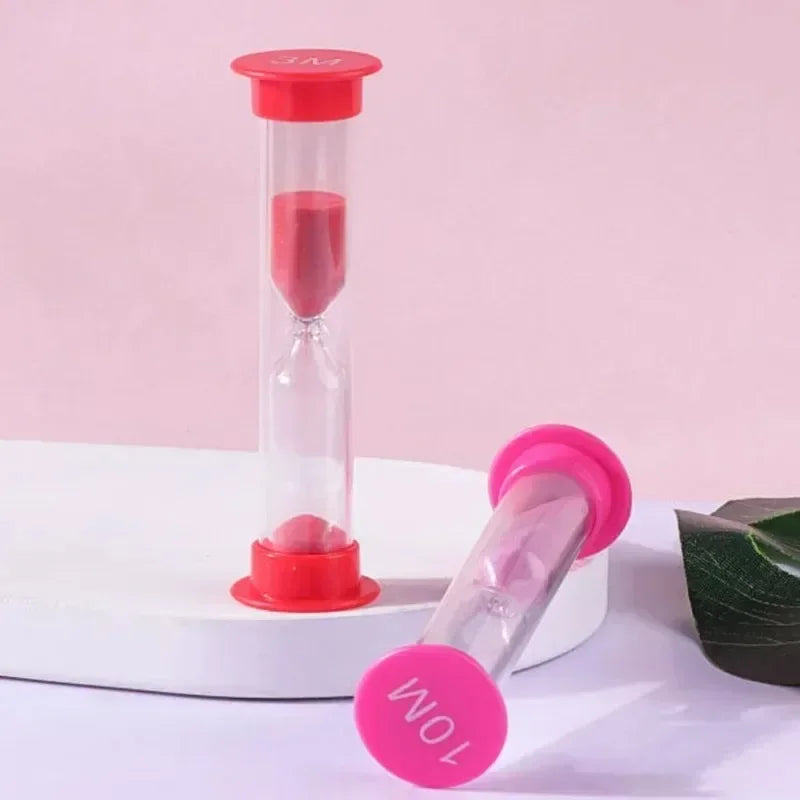 Colorful Hourglass Sand Timer Set – 6 Pieces, 30s–10 Min