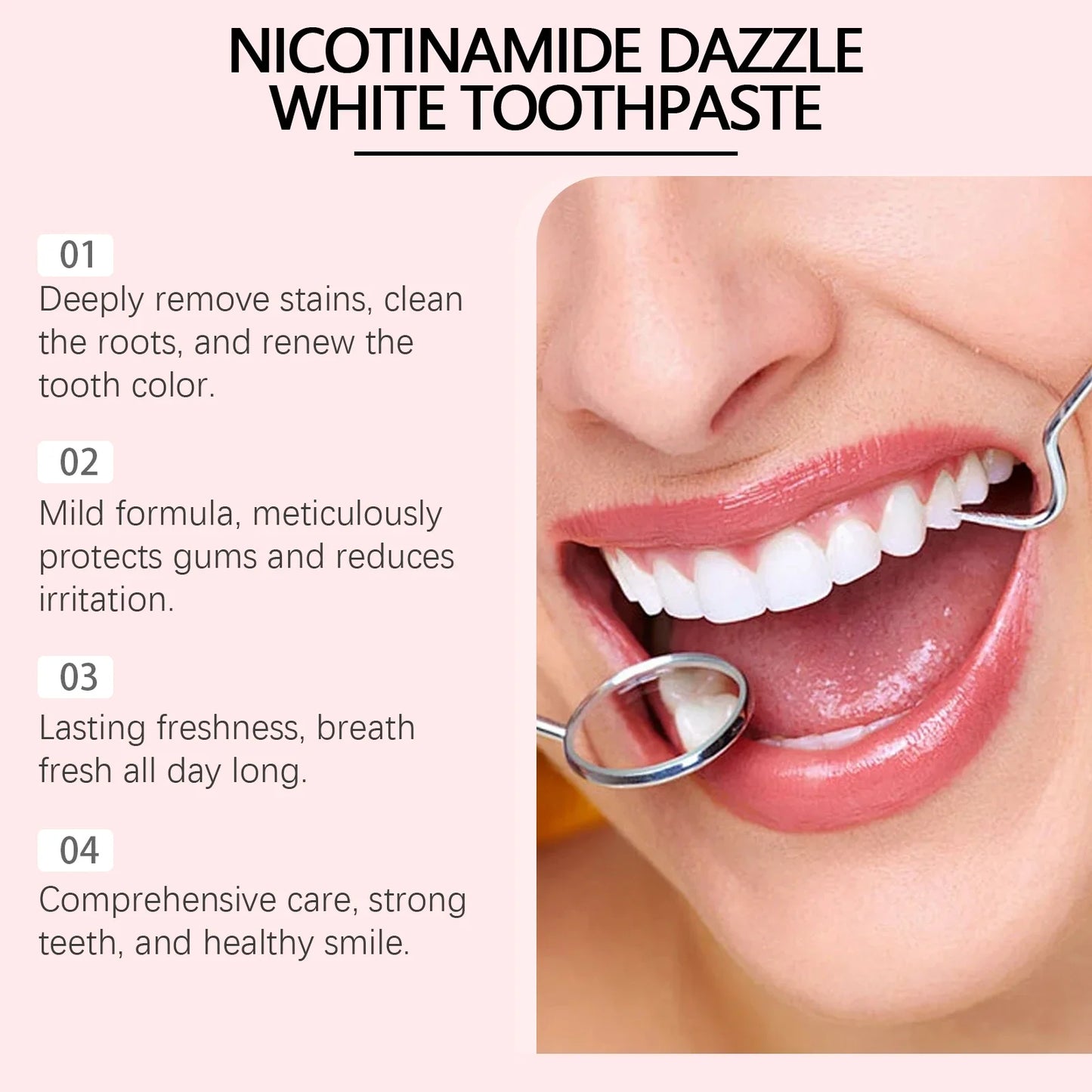 Niacinamide Whitening Toothpaste – Brighten & Freshen Breath