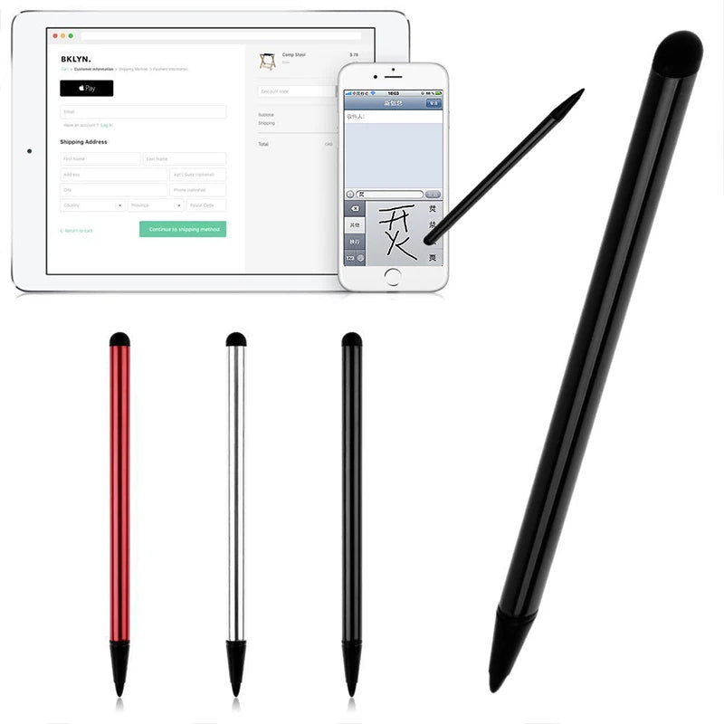 Resistive Screen Universal Dual-purpose Handwriting Touch Screen Accessory Metal Electrostatic Capacitive Pencil Tablet iphone Peaceful Pleasures Health and Wellness