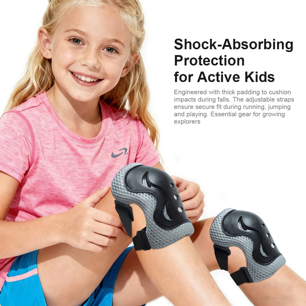 7PCS Adjustable Kids Toddler Helmet with Knee Pads,Elbow Pads & Wrist Guards,Bike Helmet for Skateboard,Skating,Biking,Cycling Peaceful Pleasures Health and Wellness