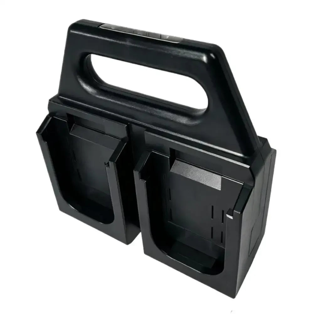 4/6 x Battery Mount Holder Portable Storage Rack Basket Bracket Holder For Makita 18V Battery (NO Batteries) Peaceful Pleasures Health and Wellness black 4 Slots