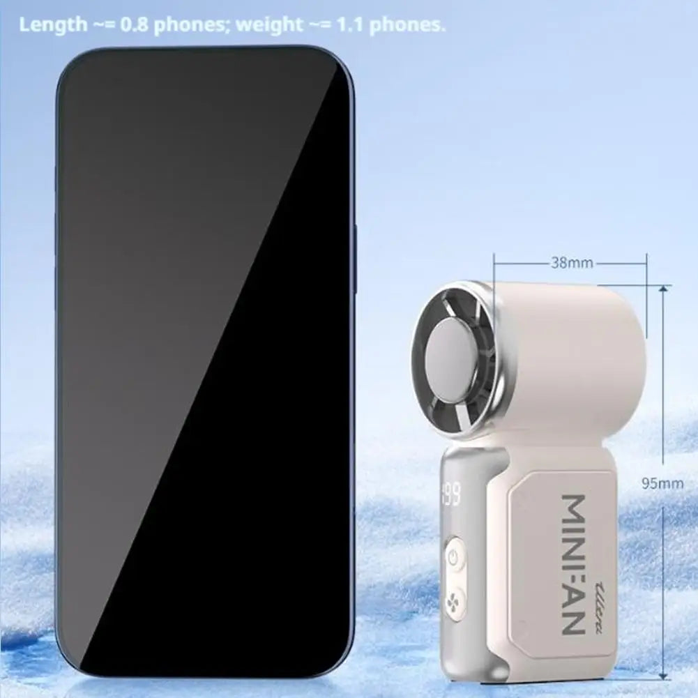 High-speed Powerful Refrigeration Portable Mini Electric Fan USB Charging Cool Wind Multifunctional Summer Pocket Electric Fan Peaceful Pleasures Health and Wellness