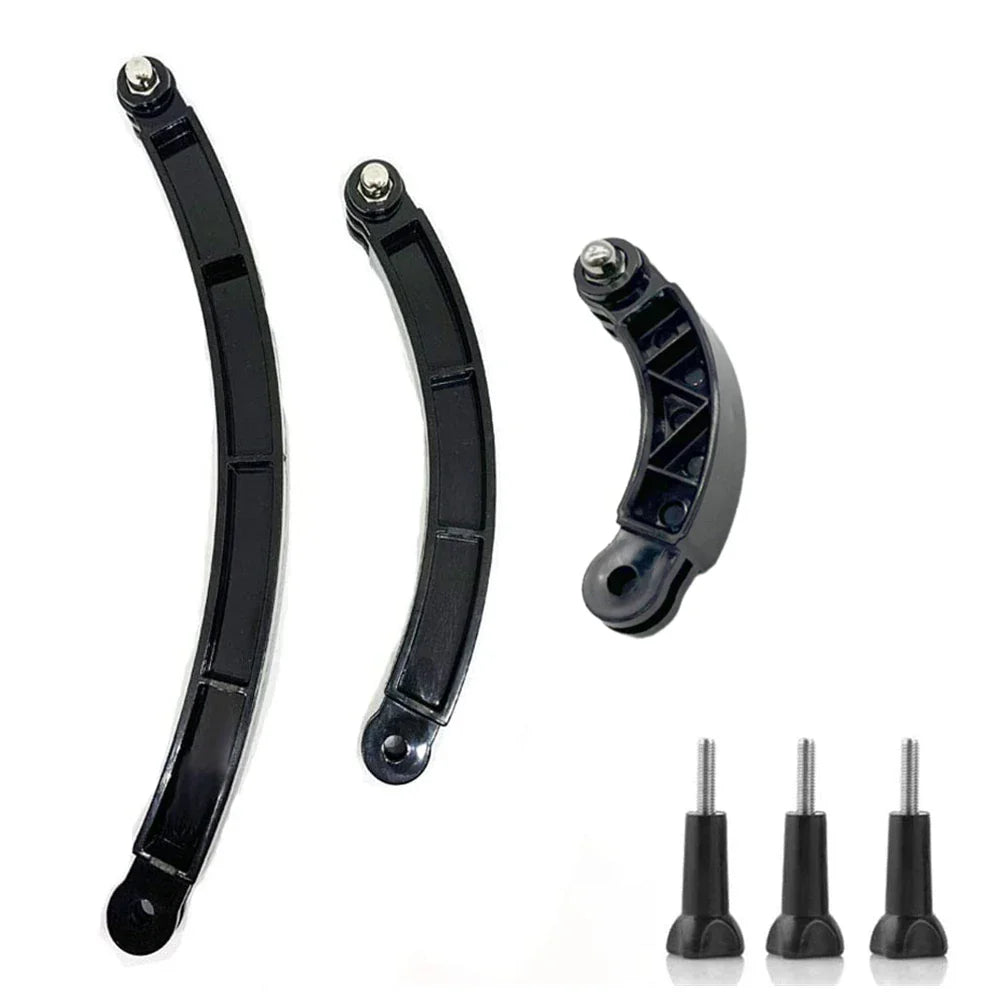 Helmet 3-Way Curved Arm Mount for GoPro, DJI & Action Cams