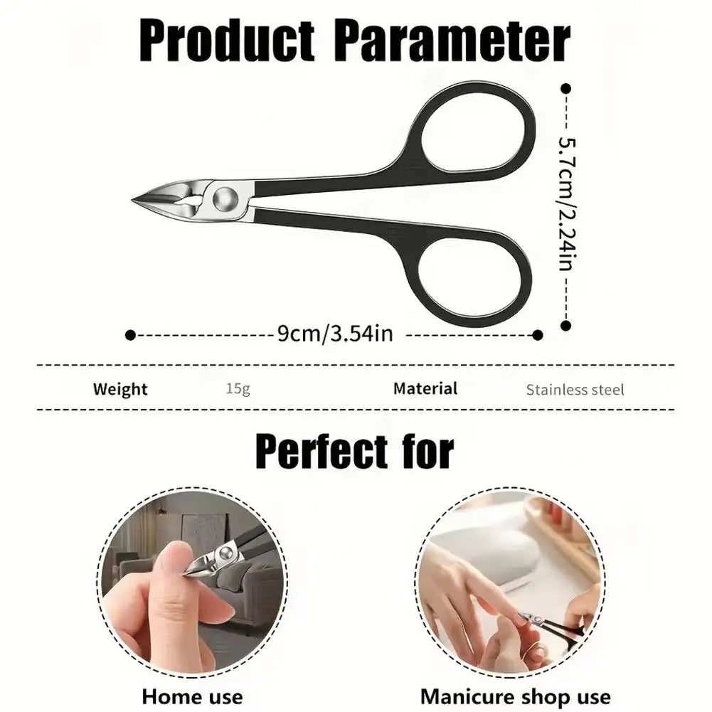 Precision Curved Cuticle Nipper | Stainless Steel Sharp Blades