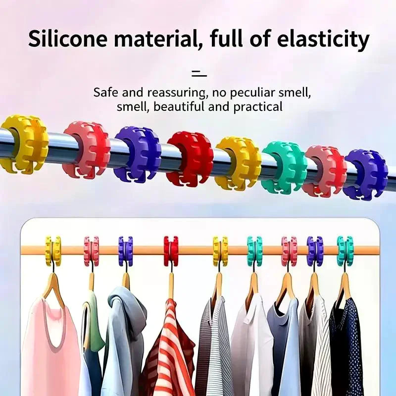 5-Pack Windproof Clothes Hanger Clips | Anti-Slip Laundry