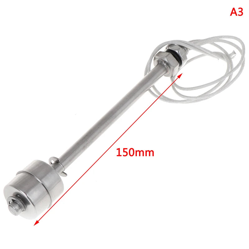 Stainless Steel Vertical Float Switch – Water Level Sensor Float Level Switch Peaceful Pleasures Health and Wellness 150mm