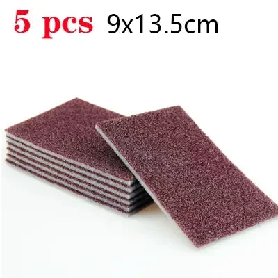 Melamine Sponge Scouring Pad Sandpaper For Kitchen Gadgets Kitchenware Home Decoration Cleaning Household Tools Accessories Peaceful Pleasures Health and Wellness Army green
