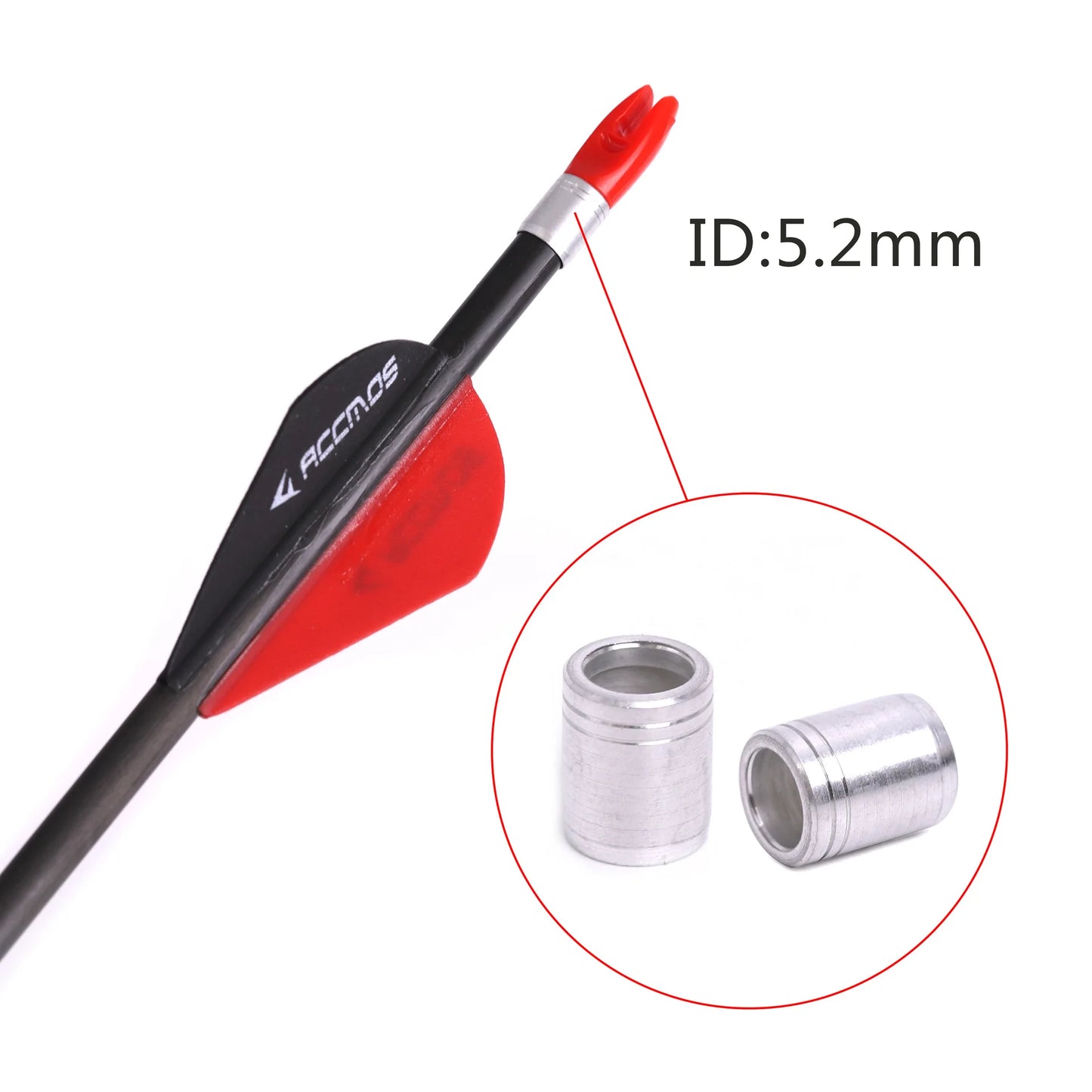 ID5 Accessories Arrow Head Point Tip Explosion-proof Nock Pin Inserts
