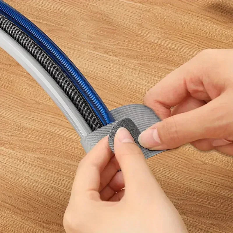 Reusable Self-Adhesive Cable Ties & Desk Cord Organizer