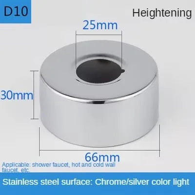2PCS Stainless Steel Faucet Decorative Cover 1/2" & 3/4" Pipe