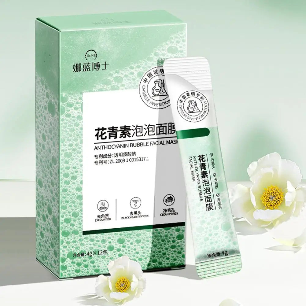 Anthocyanin Bubble Mask – Blackhead Removal & Pore Minimizer 12pc