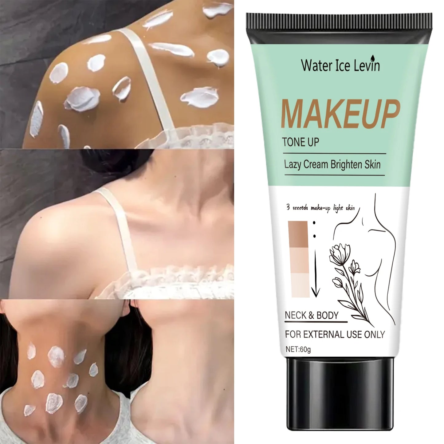 Face & Body Brightening Cream – Toning & Moisturizing | 60g Brightening Body Cream Peaceful Pleasures Health and Wellness