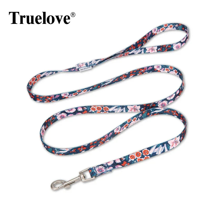 Truelove Floral Pet Leash Spring Design Small Boys Girls Dogs Cats Lihgtweight Rope Running Training Dog Leash Polyester TLL3113 Peaceful Pleasures Health and Wellness