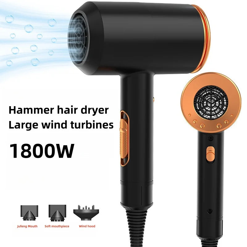 Professional Hair Dryer With High Air Volume And Quick Drying Negative Ion Hair Care EU/US/UK/AU Plug For Home Use Hair Dryer Peaceful Pleasures Health and Wellness
