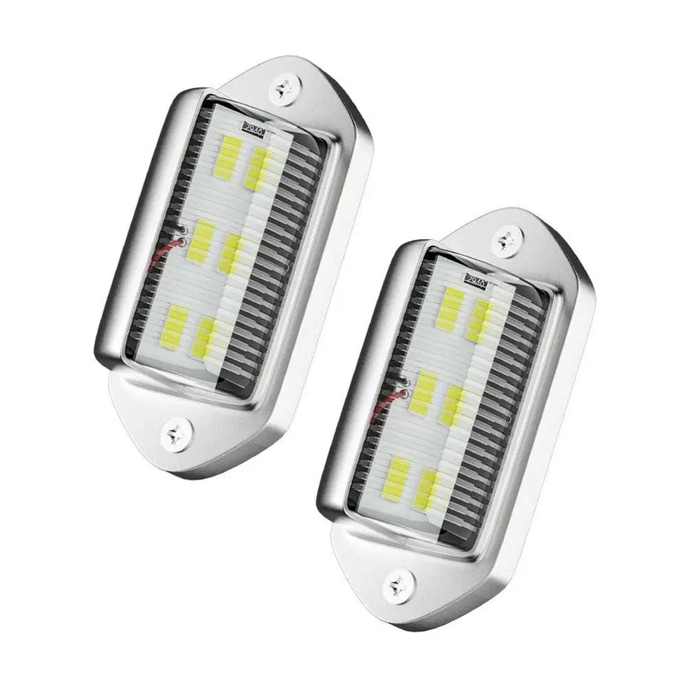 2-Pack 6-LED License Plate Lights – Truck SUV Trailer Van