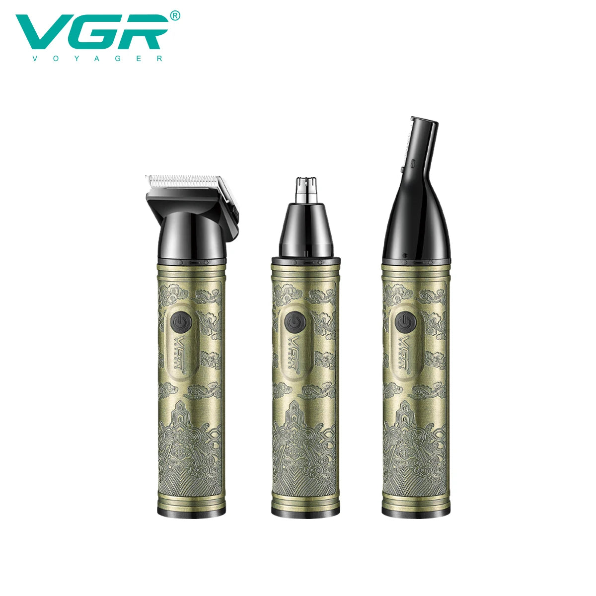 VGR 620 3-in-1 Hair Trimming Set Personal Deep Care Beauty Machine Nose Hair Trimmer Sharp Shaver Shaver Body Hair Trimmer Peaceful Pleasures Health and Wellness