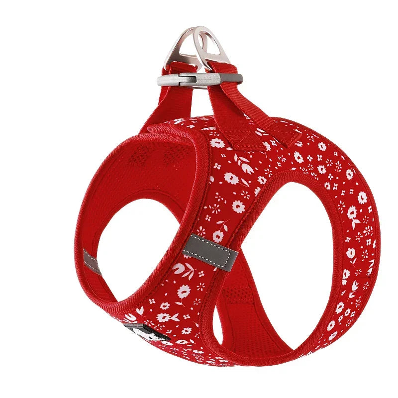 Truelove Pet Harness Soft Air Mesh Adjustable Reflective Pet Vest Small and Medium Breeds No Pull Adjustable Dog Harness TLH3016 Peaceful Pleasures Health and Wellness Poinsettia M-chest-44-48cm China Mainland