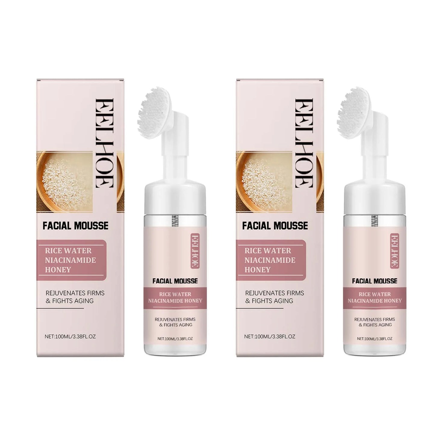 Rice Water Cleansing Mousse – Oil Control & Brightening Foam Wash