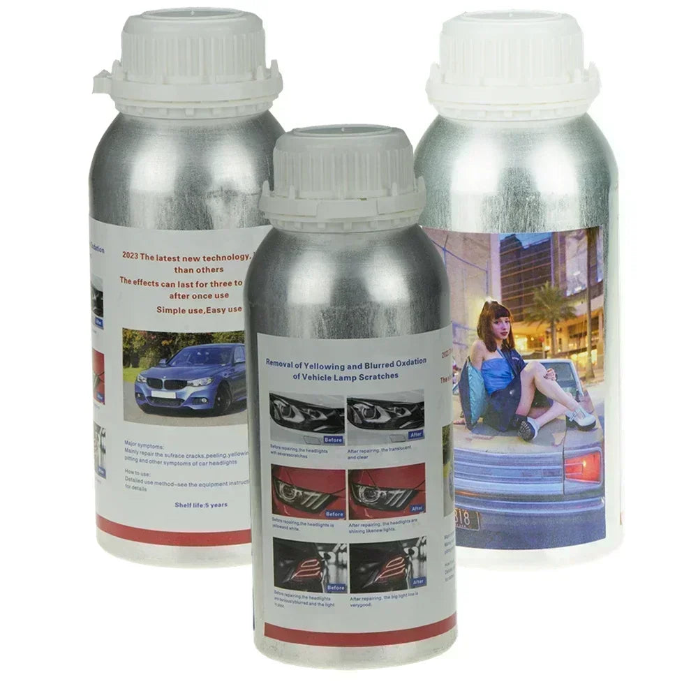 Headlights Liquid Polymer Headlight Chemical Polish Repair Fluid Refurbishment Scratch Repair Polishing Headlights Motorcycle Peaceful Pleasures Health and Wellness