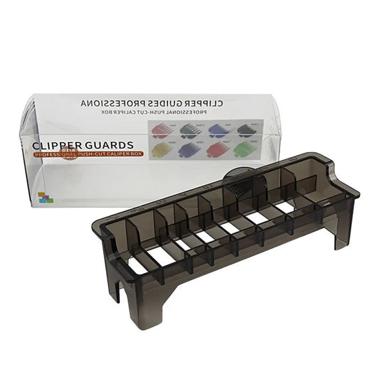 Barber Clipper Comb Storage Box – Transparent Salon Organizer Salon Tool Organizer Oasis Select SZ245-Black