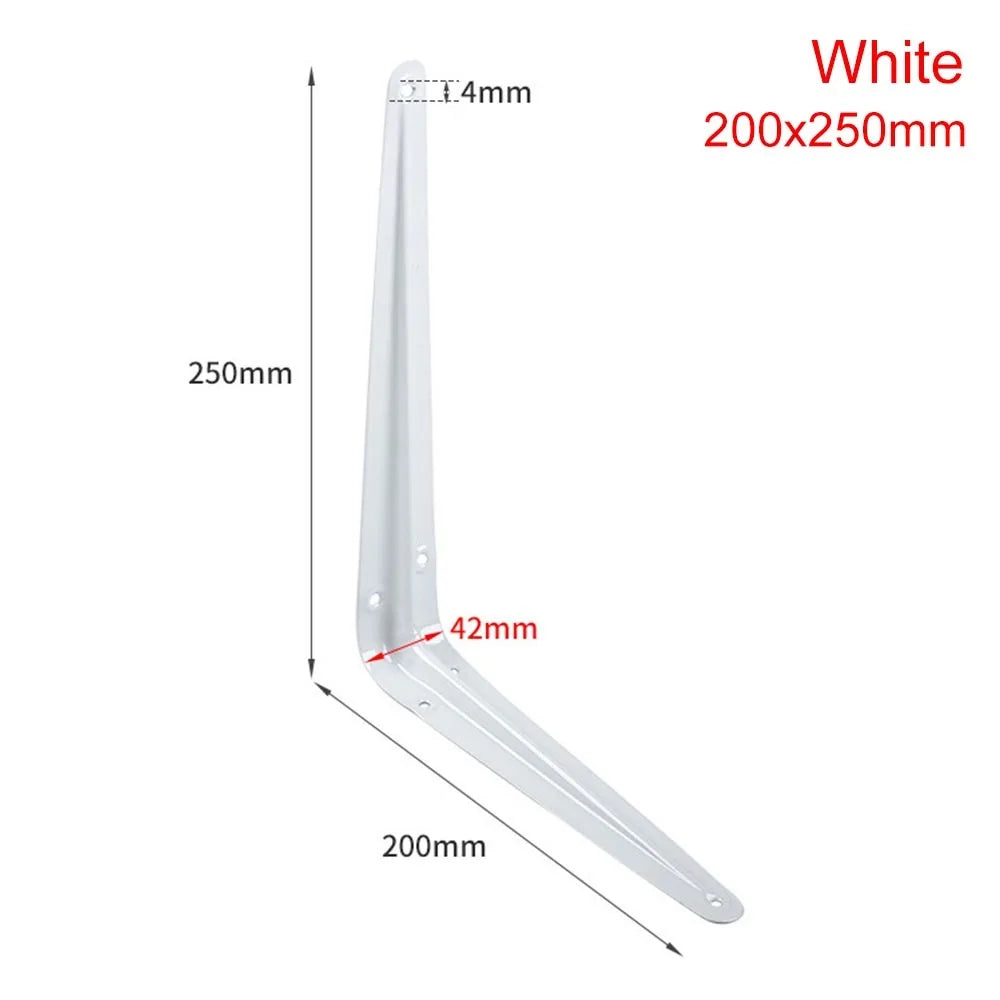 Metal Triangular Wall Bracket L-Shape Corner Shelf Support 4–14"