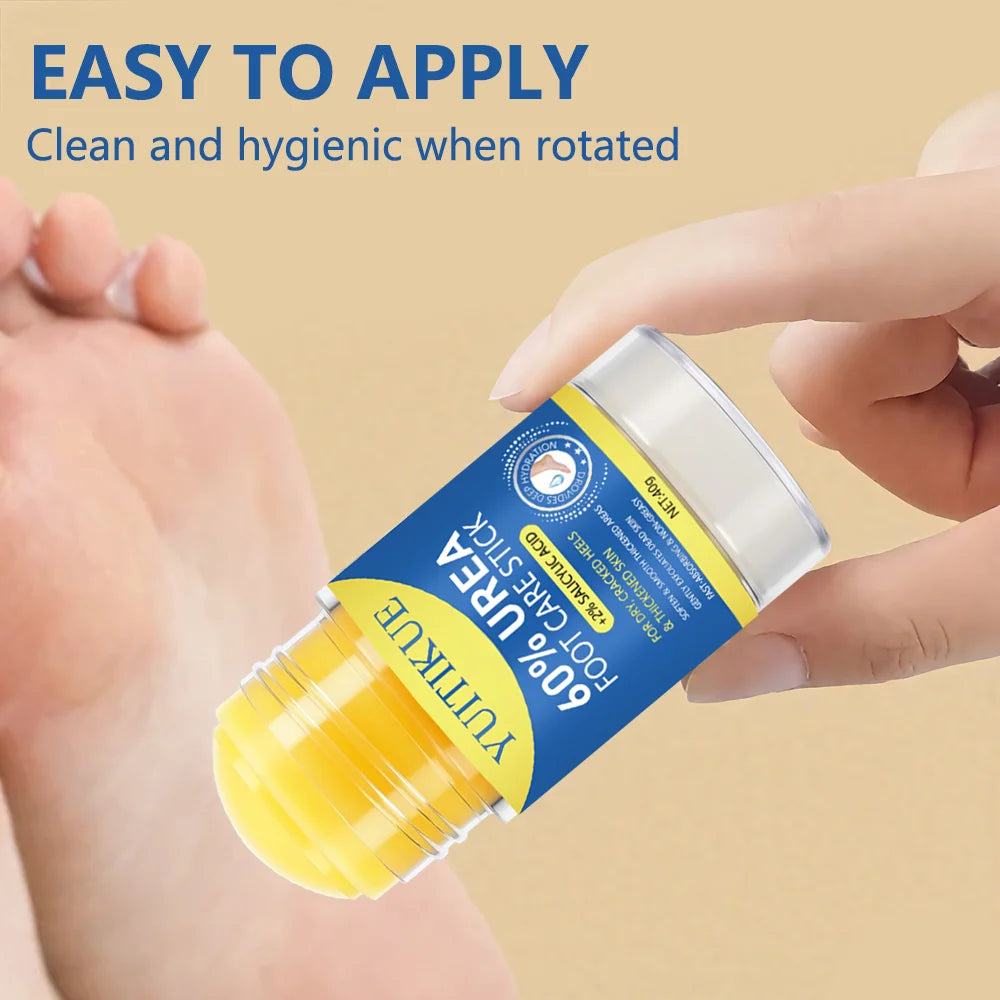 YUITIKUE Foot Care Stick 40g - For Dry Cracked Heels & Thickened Skin, Softens & Smooths Rough Areas, Fast Absorption Non-Greasy Peaceful Pleasures Health and Wellness
