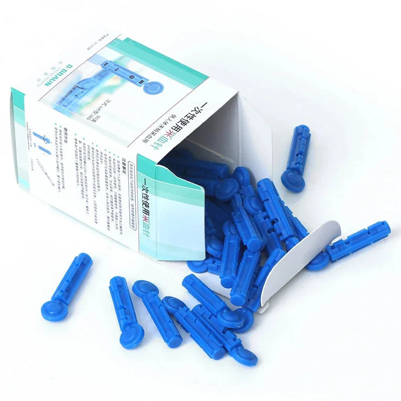 50-Pack 28G Soft Lancet Needles for Blood Glucose Diabetes Testing