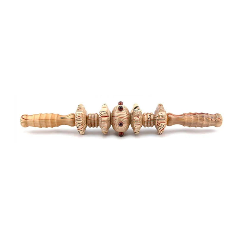 Wood Gear Body Massage Stick Roller – Leg & Thigh Massager