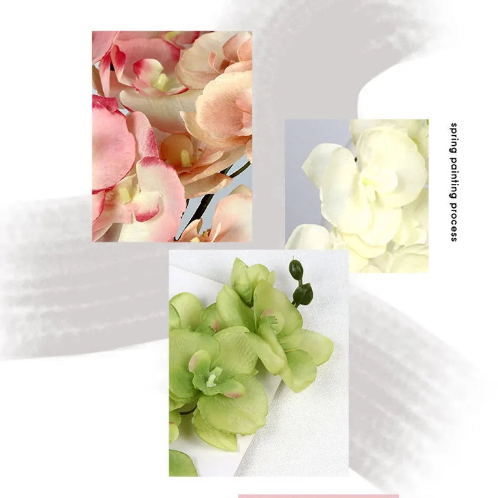 70cm Simulated Flower Single 8-head Silk Fabric Material Artificial Flower Iron Wire Inner Lining Multi Colored Floral Bouquet Peaceful Pleasures Health and Wellness