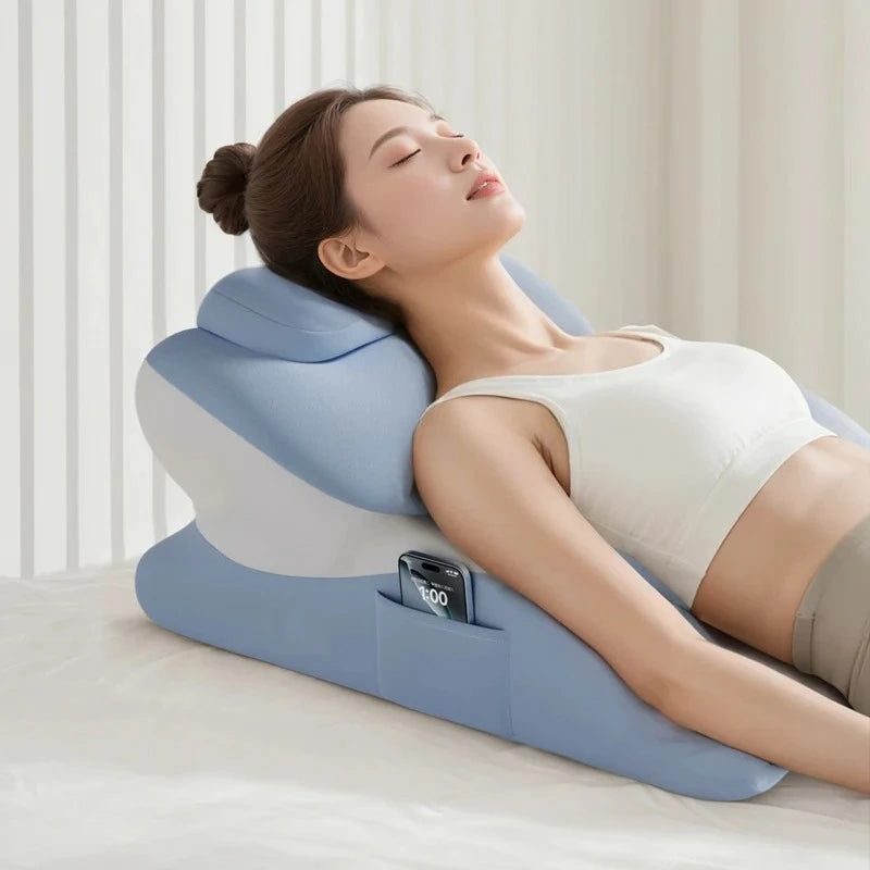Multifunctional Body Pillow Large Women Legs Waist Pillow Memory Foam Reading Pillows for Gaming Lie on The Bed Sleeping Pillow Peaceful Pleasures Health and Wellness