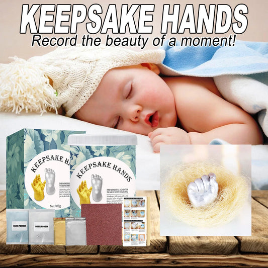 Baby 3D Hand & Foot Clone Mold Powder Set – Keepsake Gift Baby Keepsake Kit Peaceful Pleasures Health and Wellness