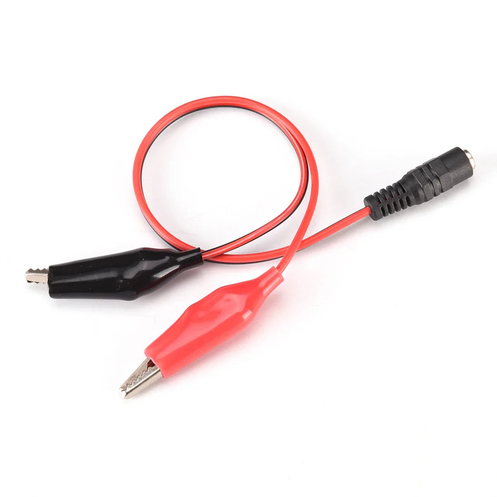 DC 5.5x2.1mm Jack to Alligator Clip Power Cable 25cm