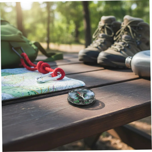 Plastic Compasses Black Serrated Edge Outdoor Navigation Tool Peaceful Pleasures Health and Wellness