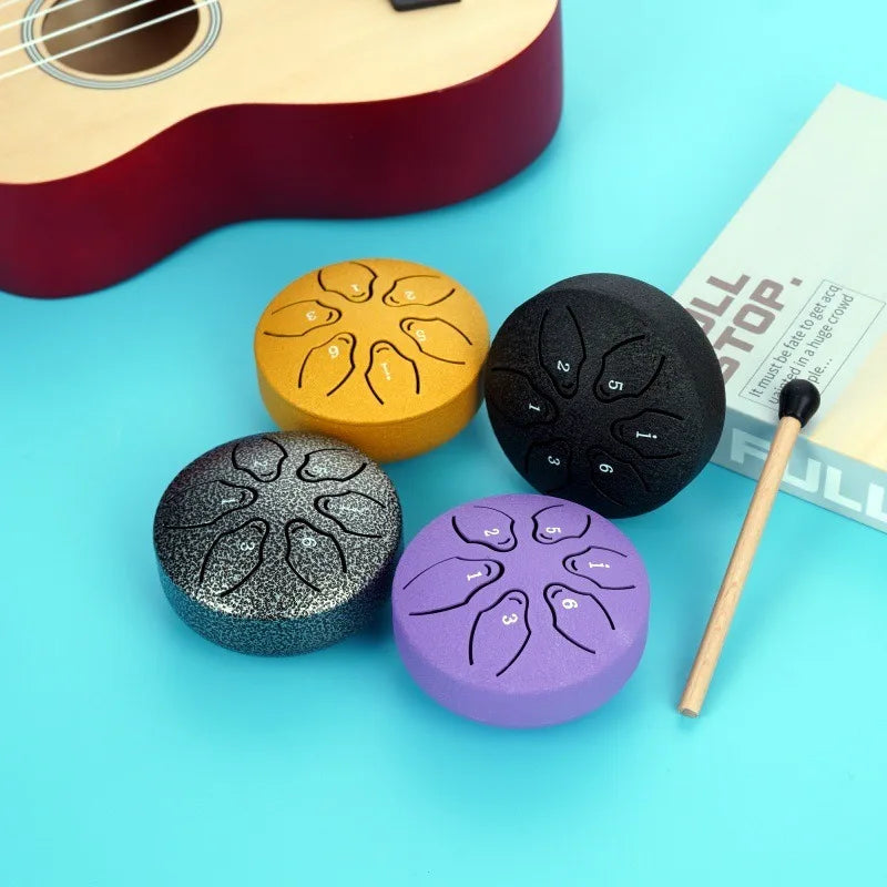 Steel Tongue Drum Portable Rain Hand Pan Percussion Musical