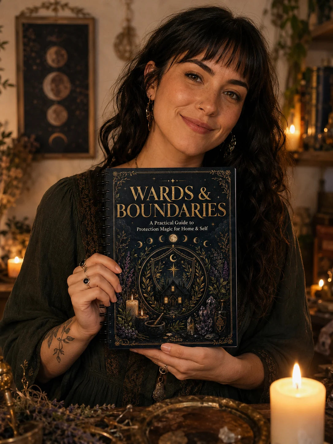 Wards Boundaries A5 Spiral Protection Magic Guide Home Self Ritual
