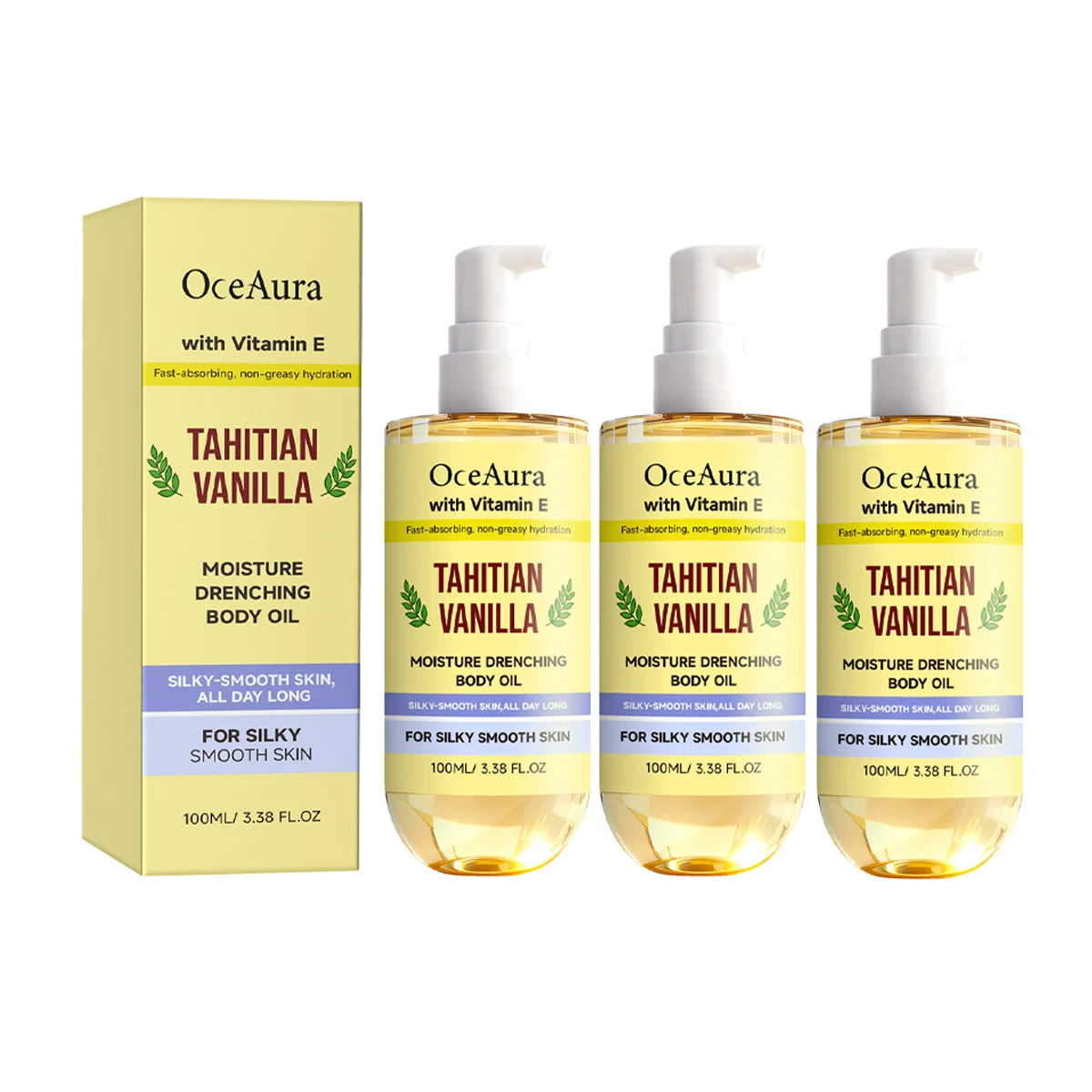 Vanilla Body Oil – Lightweight Fast-Absorbing Skin Moisturizer