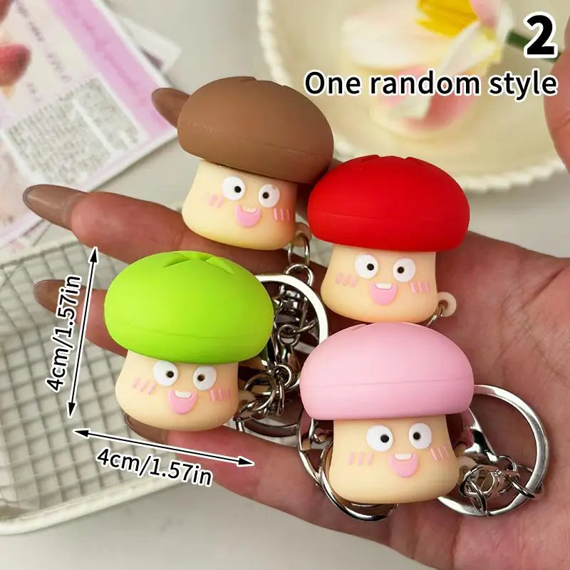 Cute Squishy Clicker Keychain – Slow Rebound Fidget Toy Pendant
