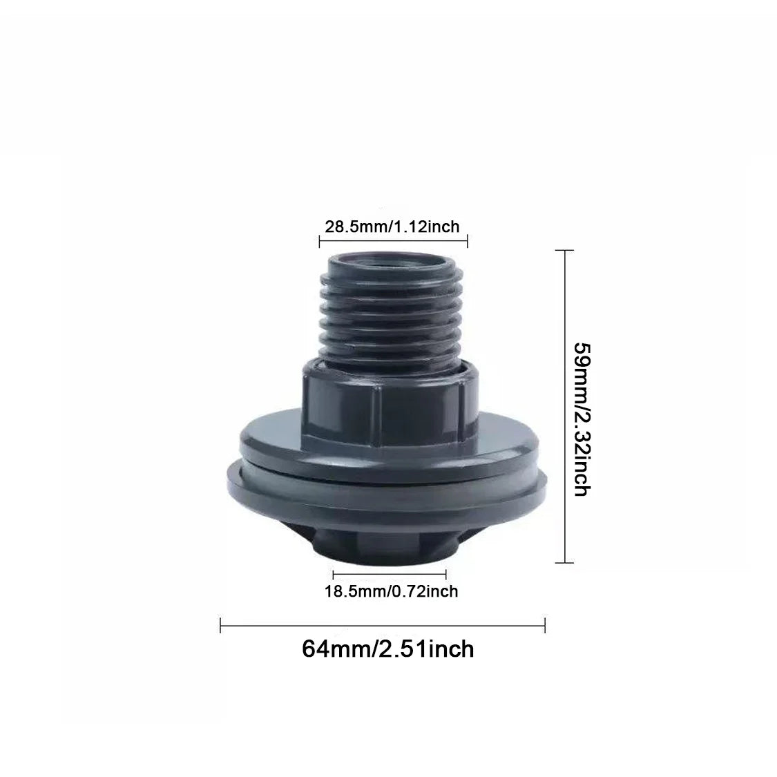 Heavy-duty PVC Water Tank Adapter 3 4 1 2 Internal External Threads