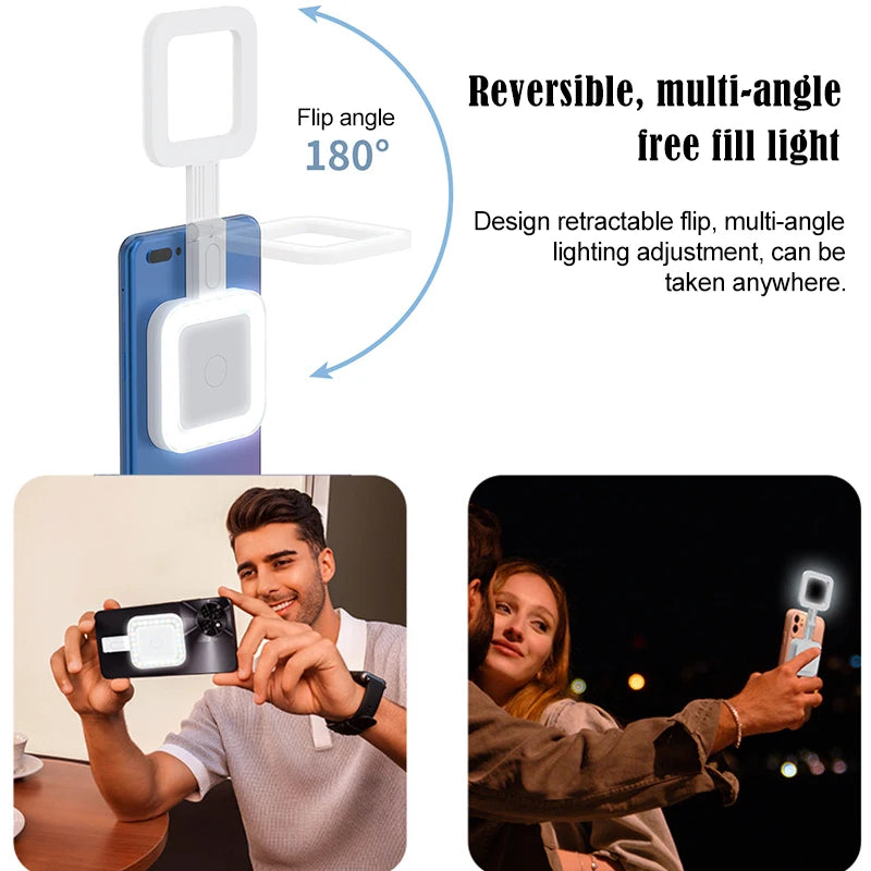 Magnetic Absorption Fill Light Lamp Light Led Mobile Led Light Cell Phone Lighting Led Light Photography Selfie Lighting Camera Peaceful Pleasures Health and Wellness