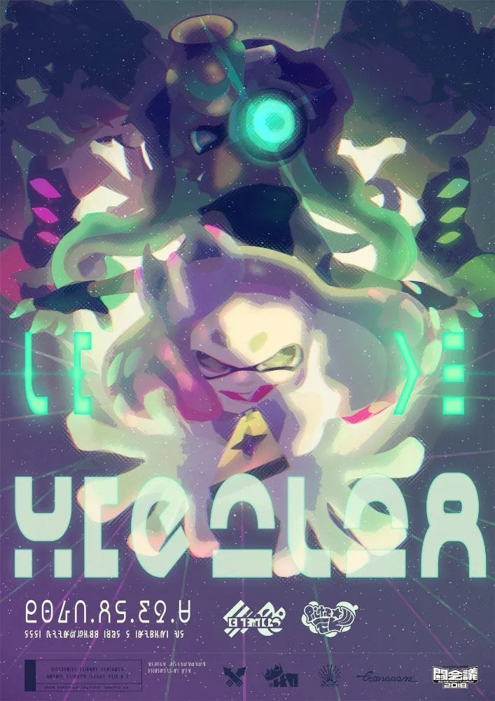 Classic game Splatoon 3 poster anime painting art Canvas printing Wall Home Living Room Internet bar decoration hanging painting Peaceful Pleasures Health and Wellness A1 20X30CM